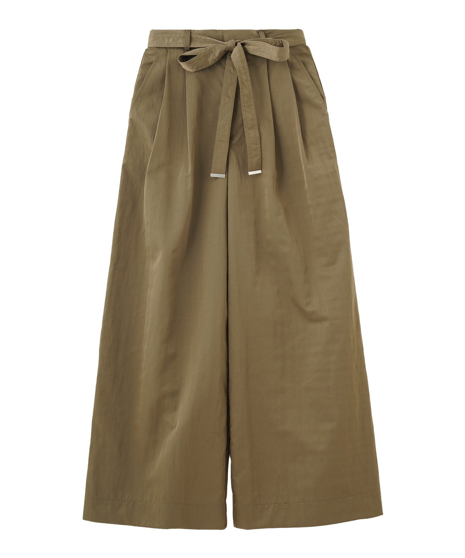 NYLON TUCK PANTS