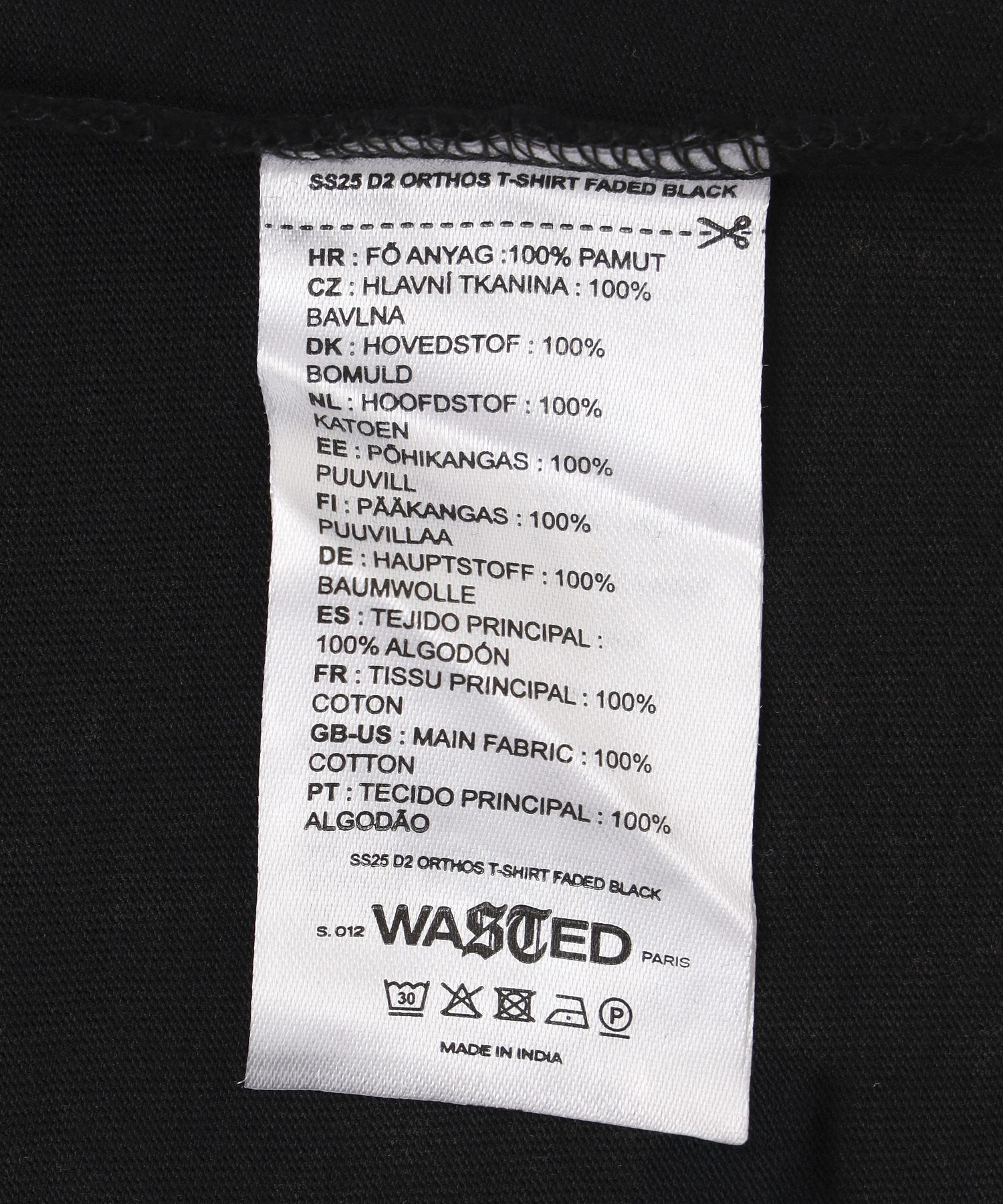 WASTED PARIS/ウェイステッドパリス/ORTHOS T-SHIRT