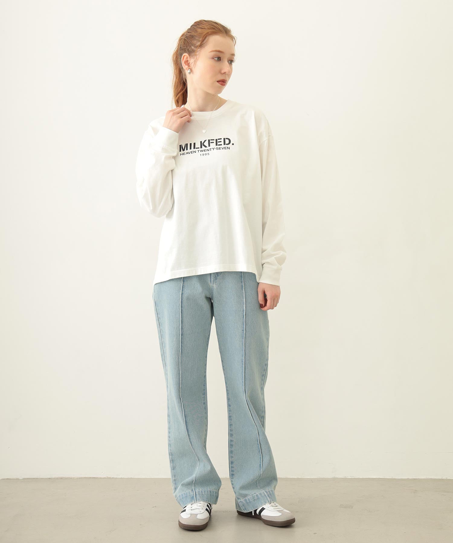 STENCIL LOGO WIDE L/S TEE