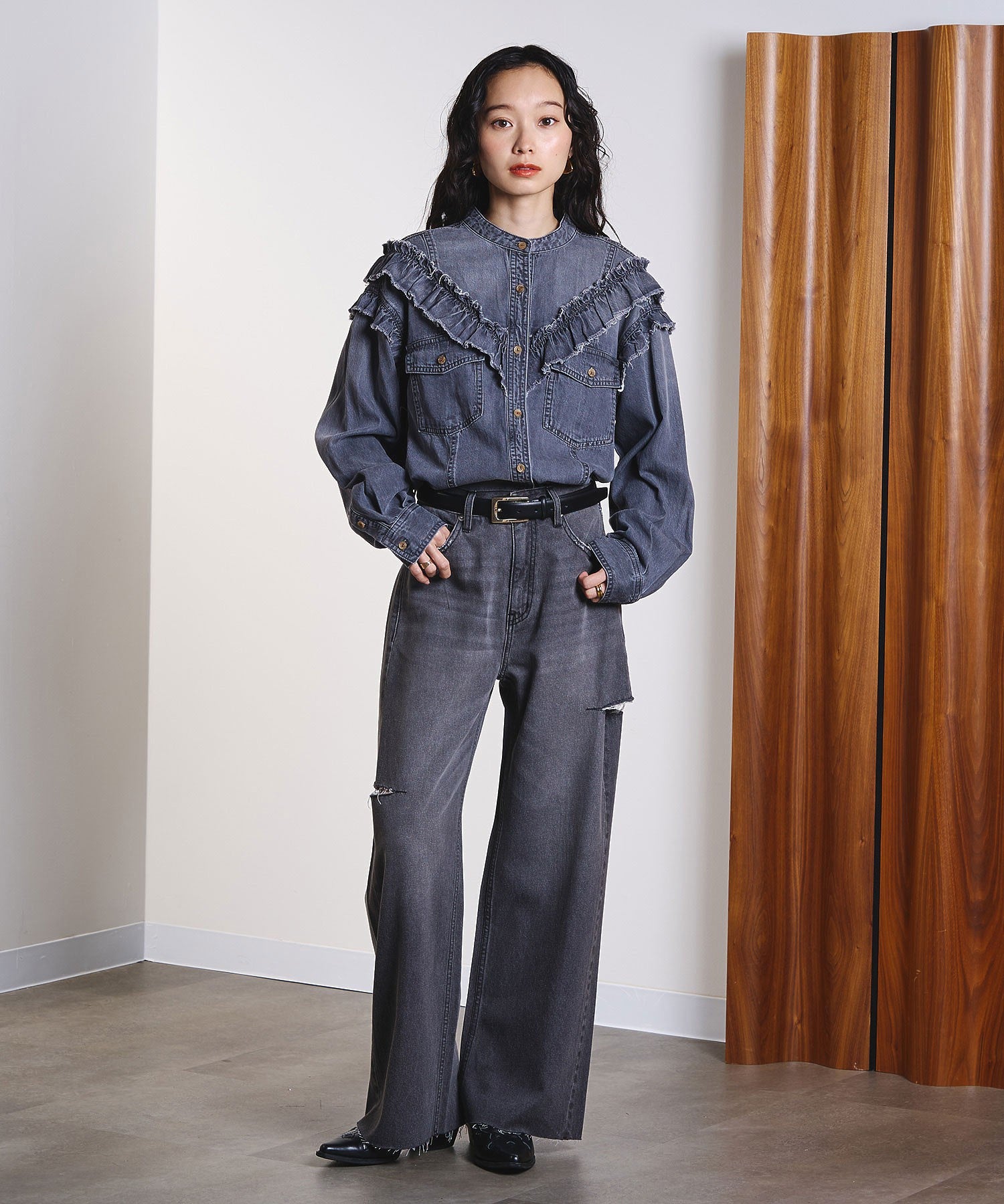 model:161cm 着用サイズ:S