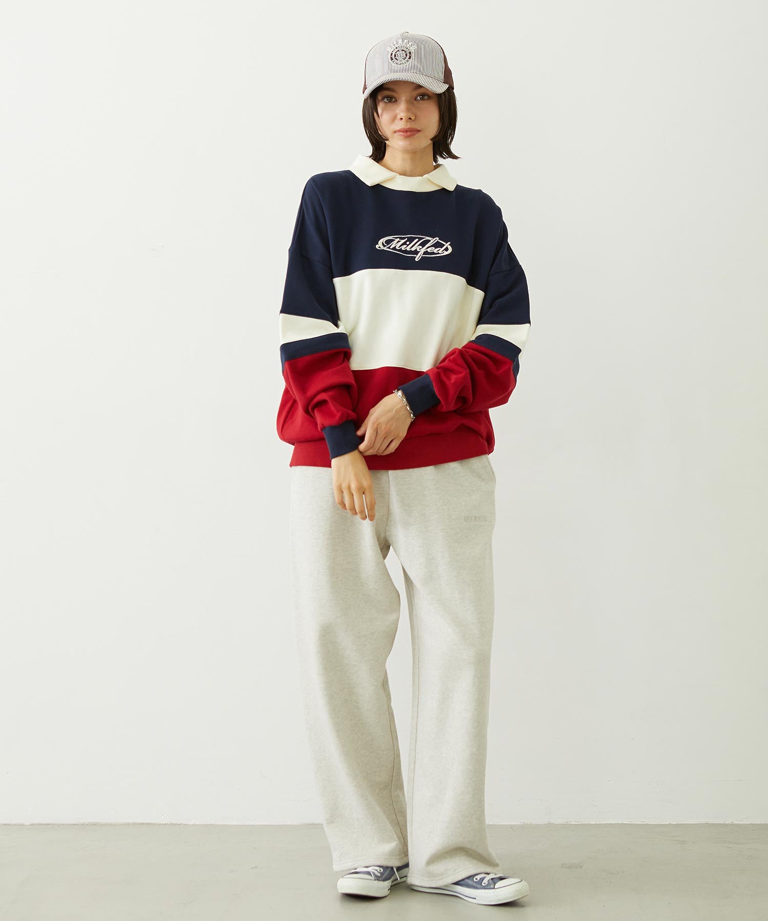 PANELED COLOR BLOCK TOP