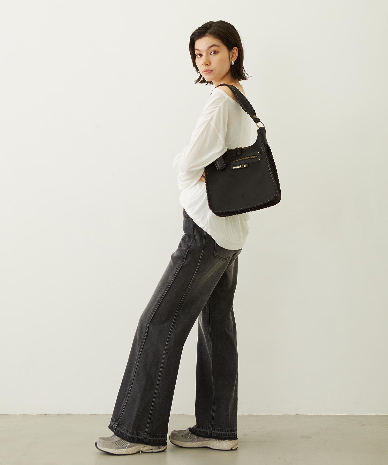 FLARED DENIM PANTS