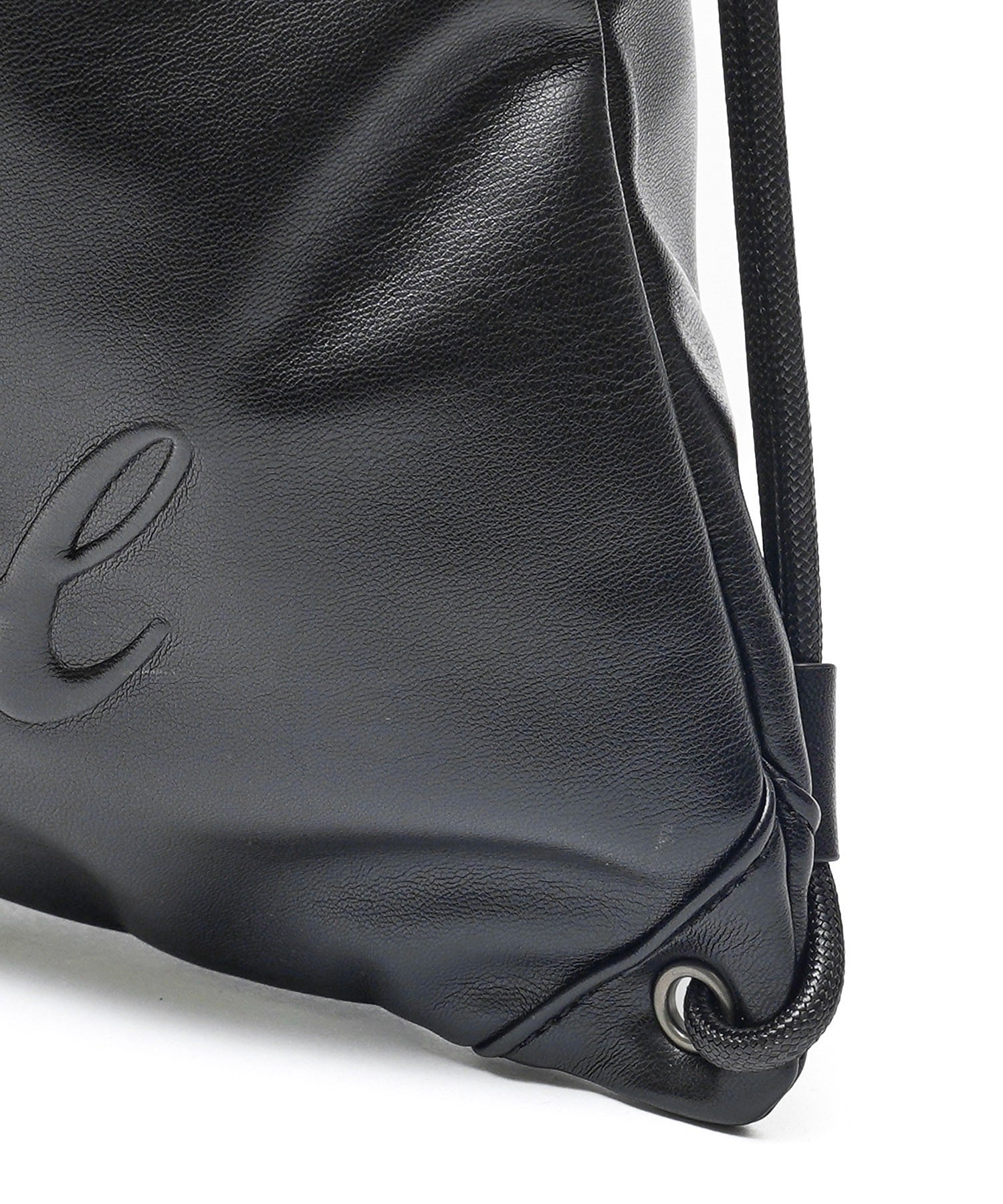 FAUX LEATHER KNAPSACK