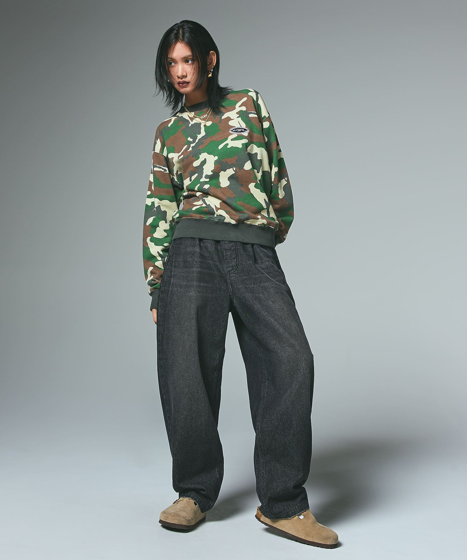 BARREL FIT EASY DENIM PANTS