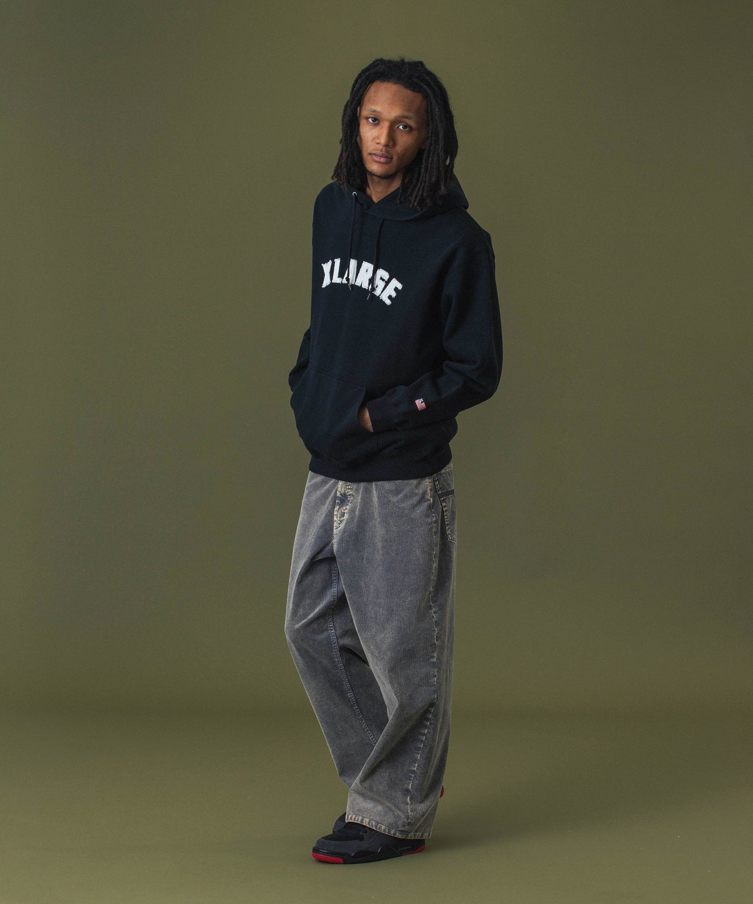 ARCH LOGO PULLOVER HOODED SWEATSHIRT