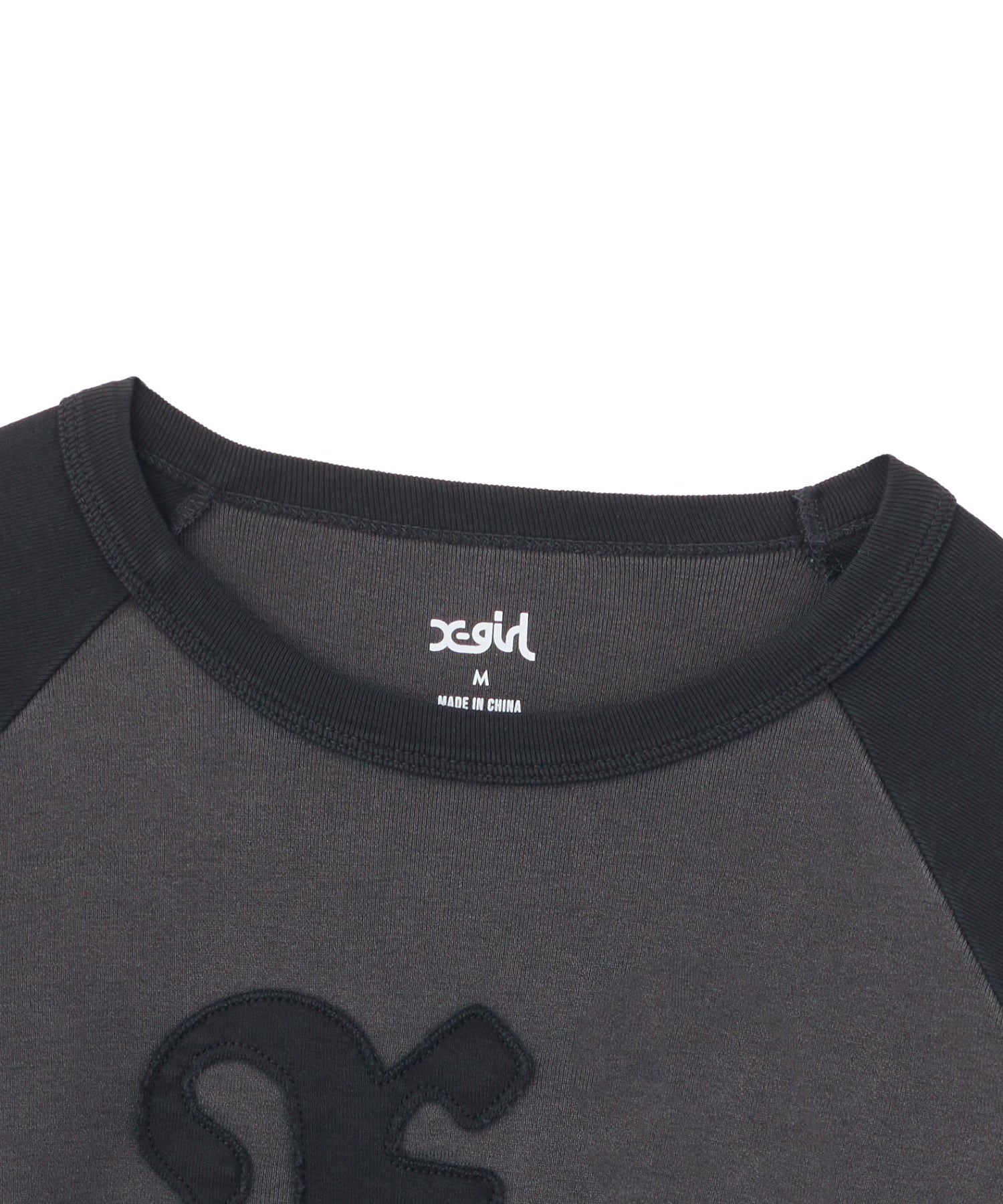 PIGMENT DYED PATCH RAGLAN L/S BABY TEE