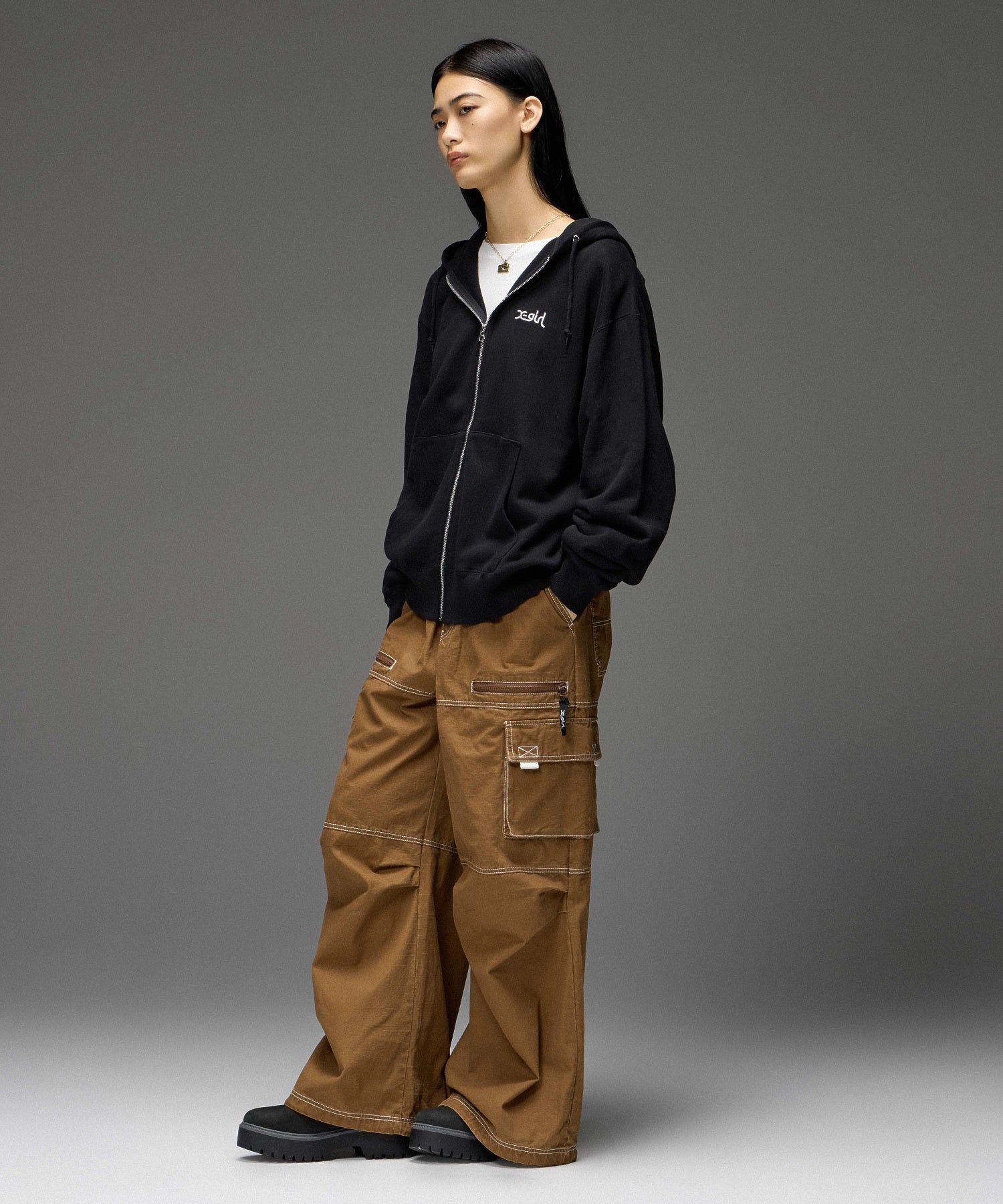 BICOLOR STITCH EASY CARGO PANTS