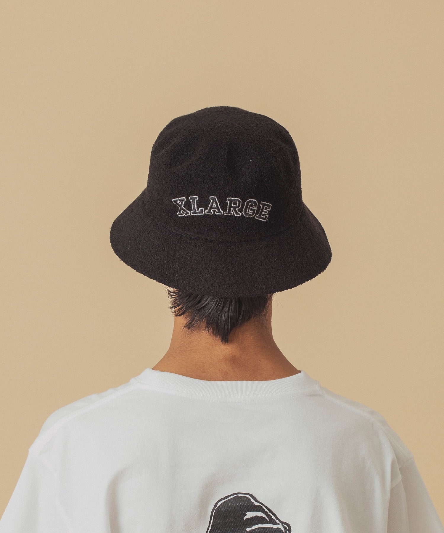 XLARGE×KANGOL BLACK BUCKET HAT