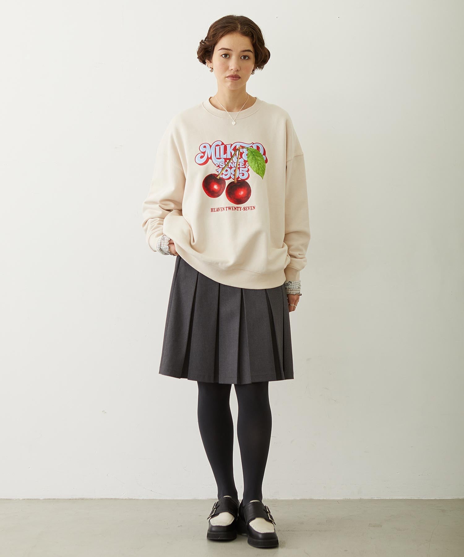 CHERRY LOGO SWEAT TOP