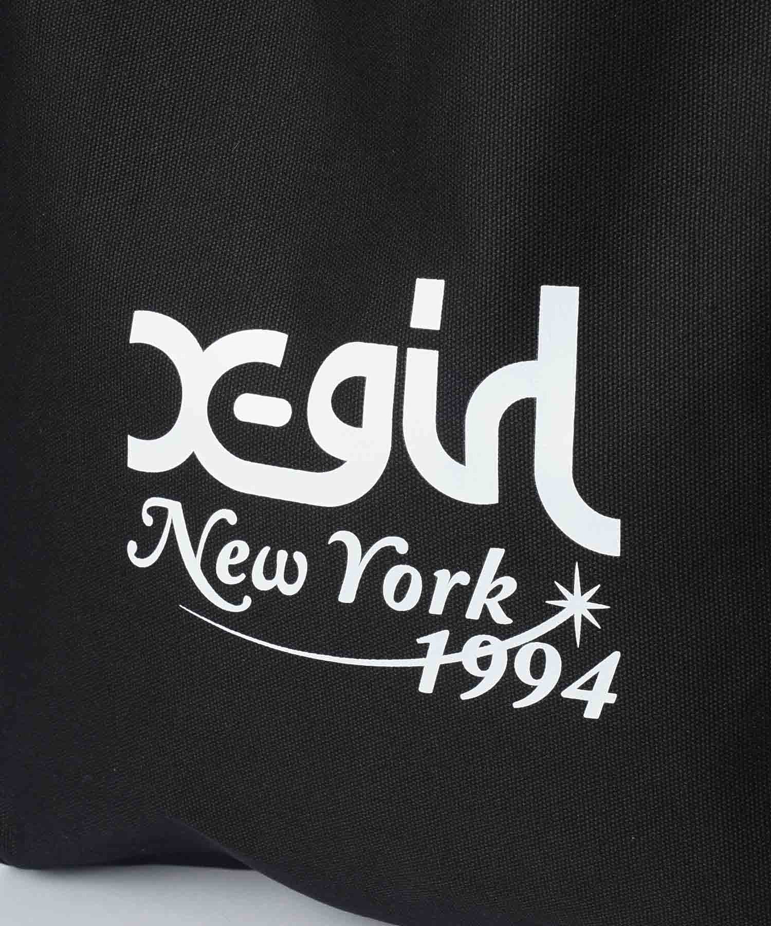 X-girl NEW YORK CANVAS TOTE BAG