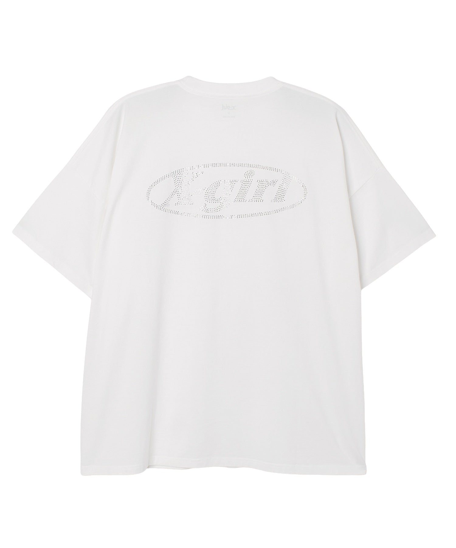 RHINESTONE OVAL LOGO S/S BIG TEE DRESS