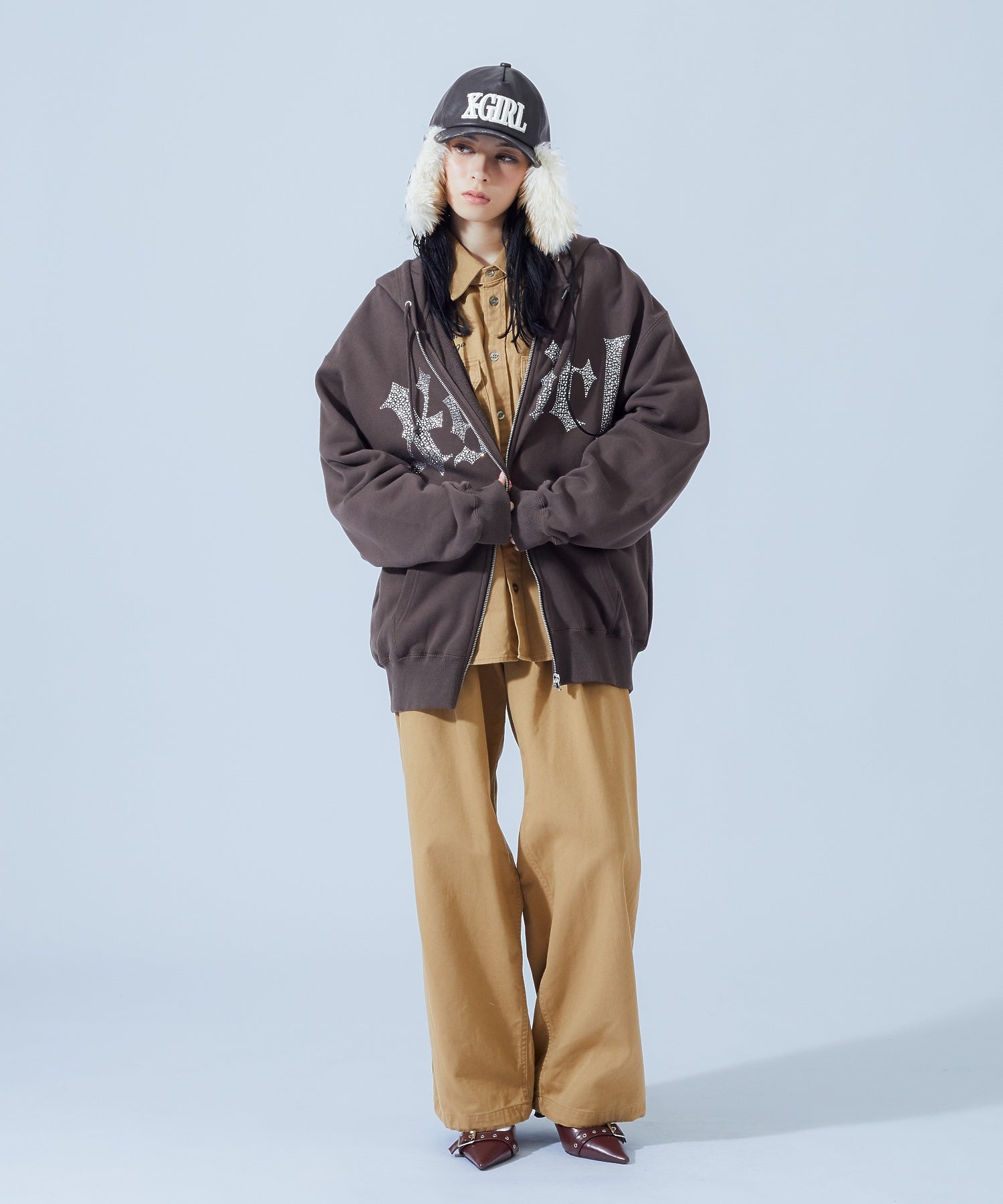 FACE LABEL WORK L/S SHIRT