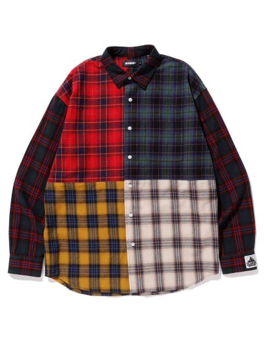 L/S PATCHWORK SHIRT SILAS