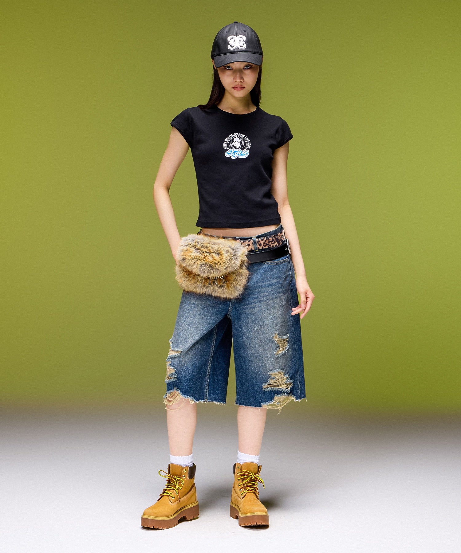 MULTI WAY FAUX FUR POCKET BELT