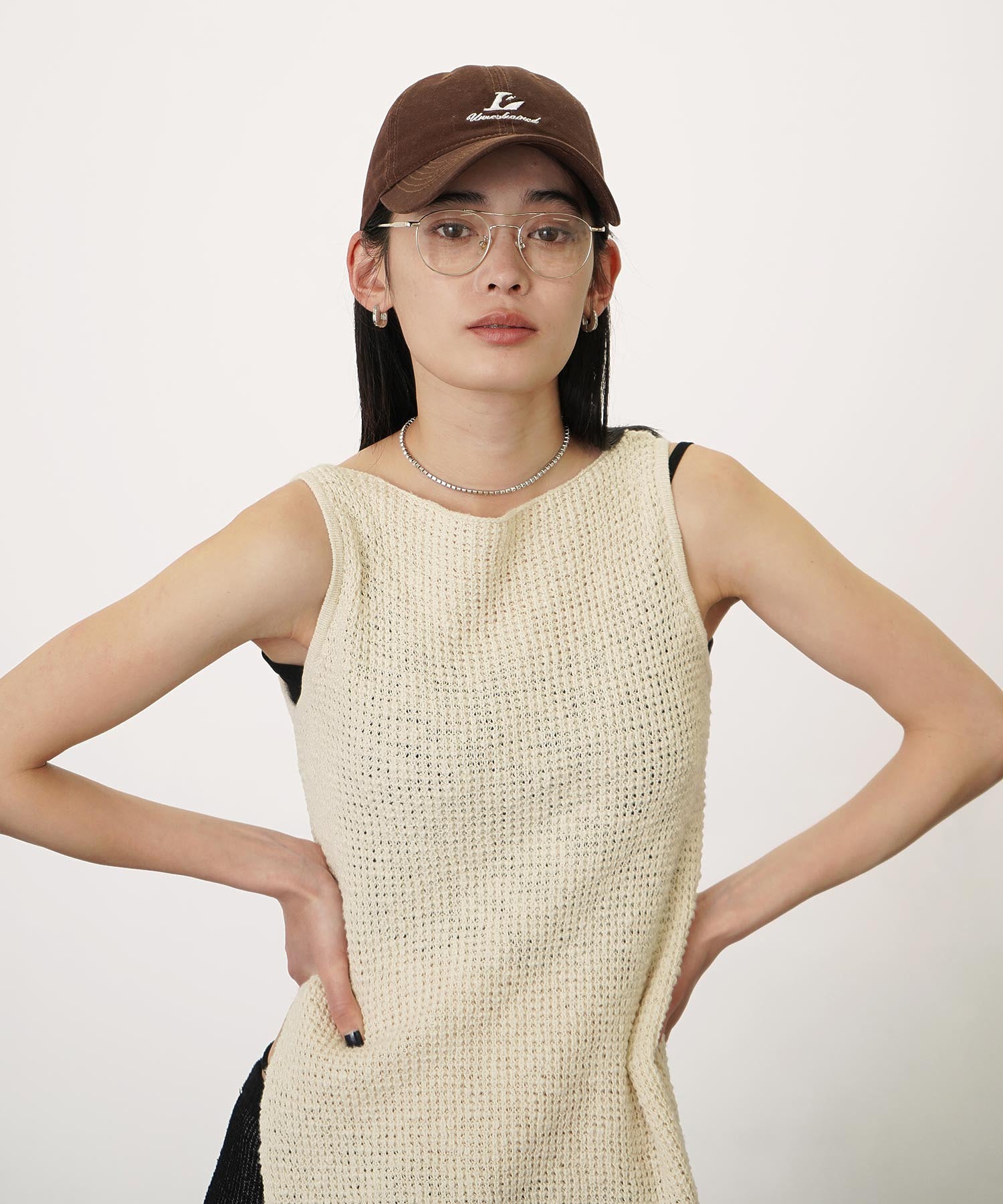 ワンポイントシシュウCAP