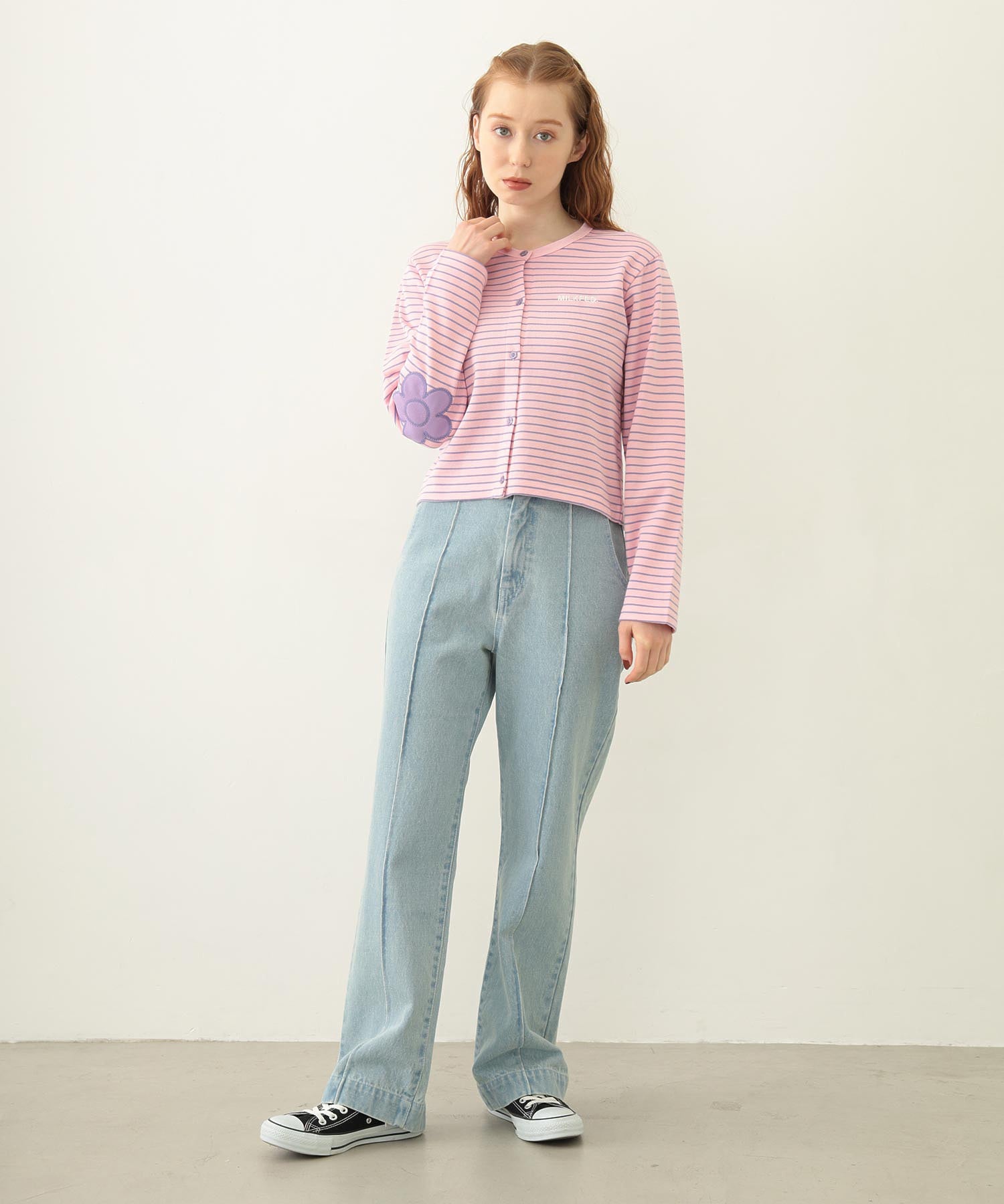 FLOWER ELBOW CARDIGAN