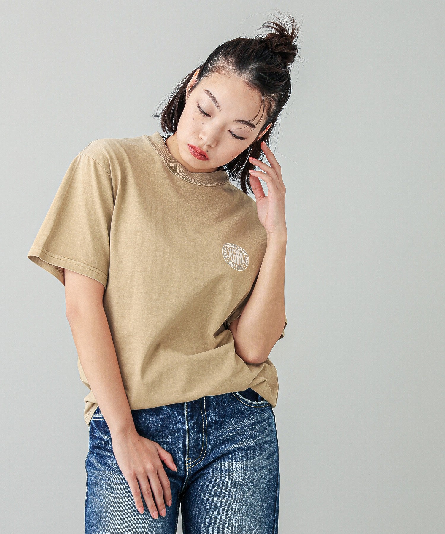 DISTRESSED CIRCLE LOGO S/S TEE