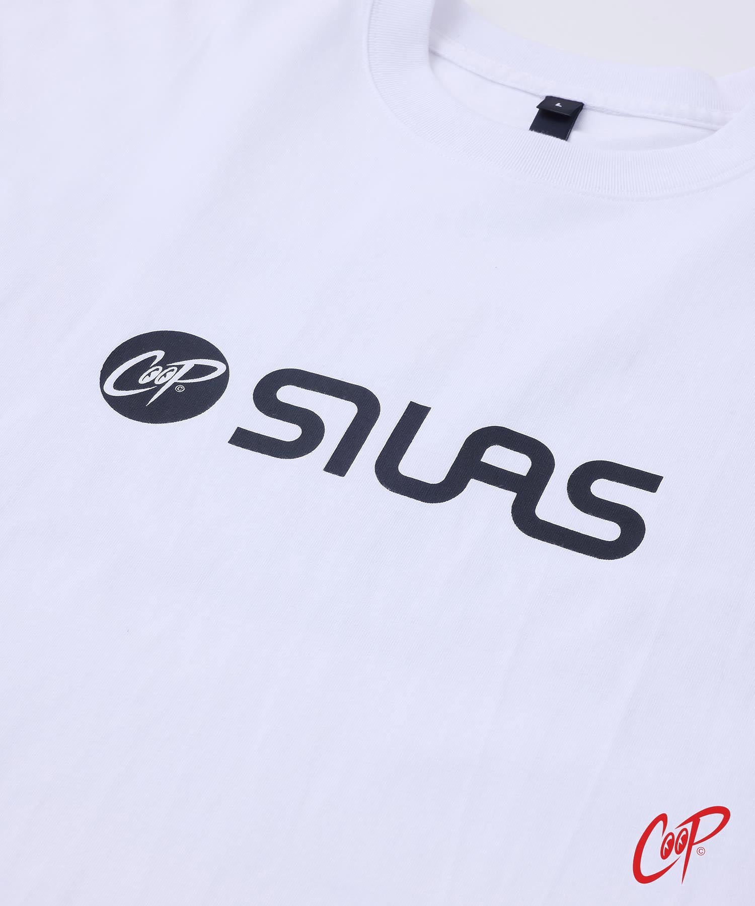 SILASxCOOP CHECKERED FLAG PRINT WIDE S/S TEE
