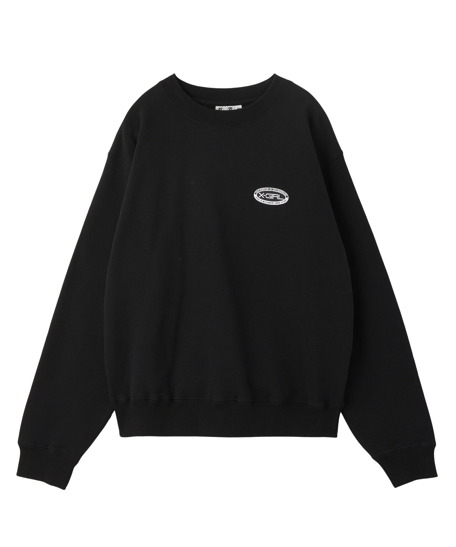 EMBROIDERY OVAL LOGO SWEAT TOP