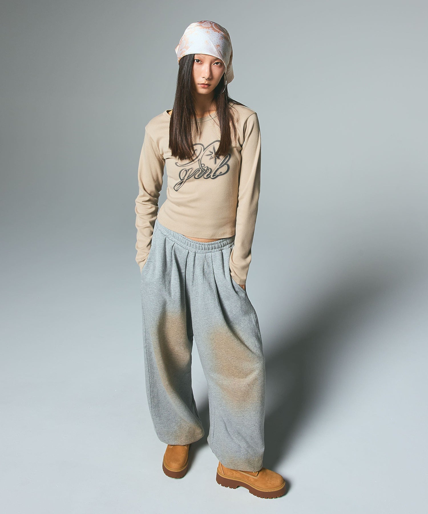 SPRAY LOGO L/S TOP