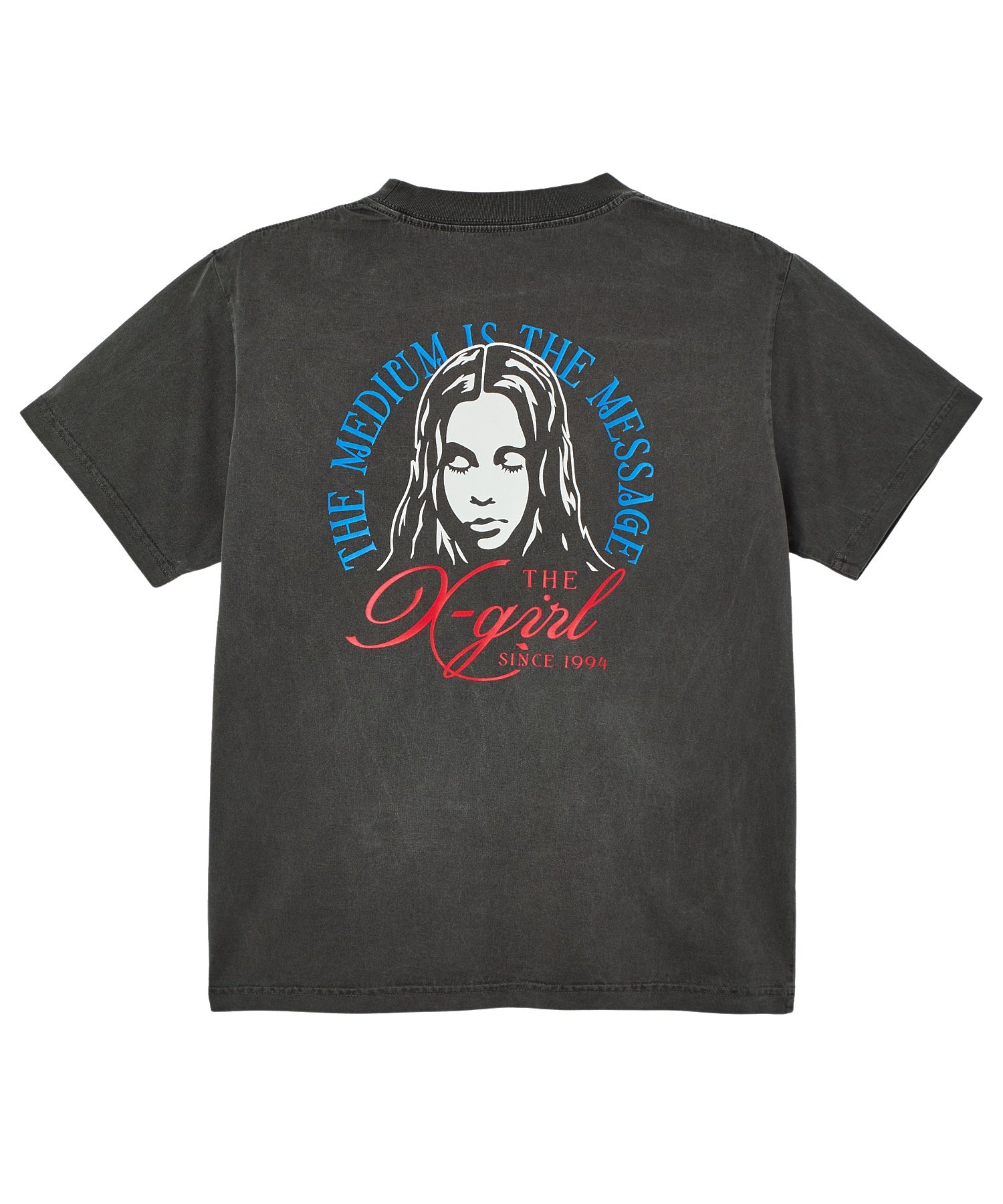 FADED TRI-COLOR FACE S/S TEE