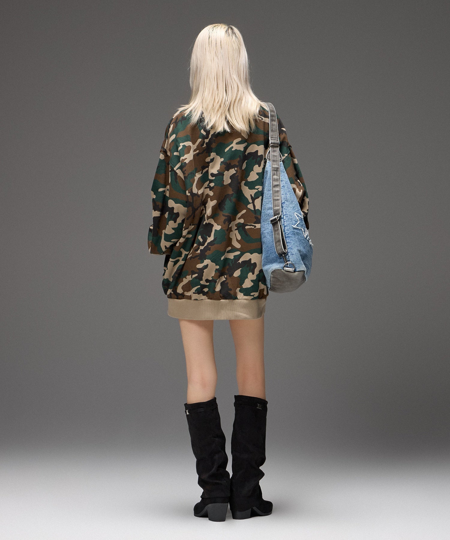 TWINKLING STARS LOGO TRACK SWEAT DRESS
