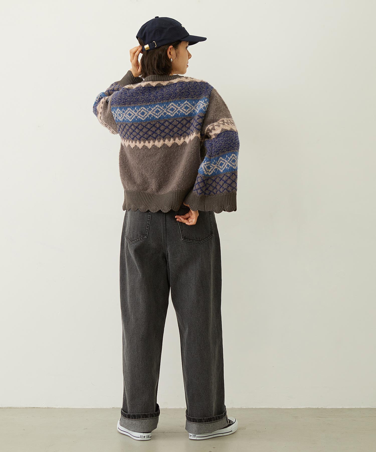 PATTERNED KNIT TUNIC