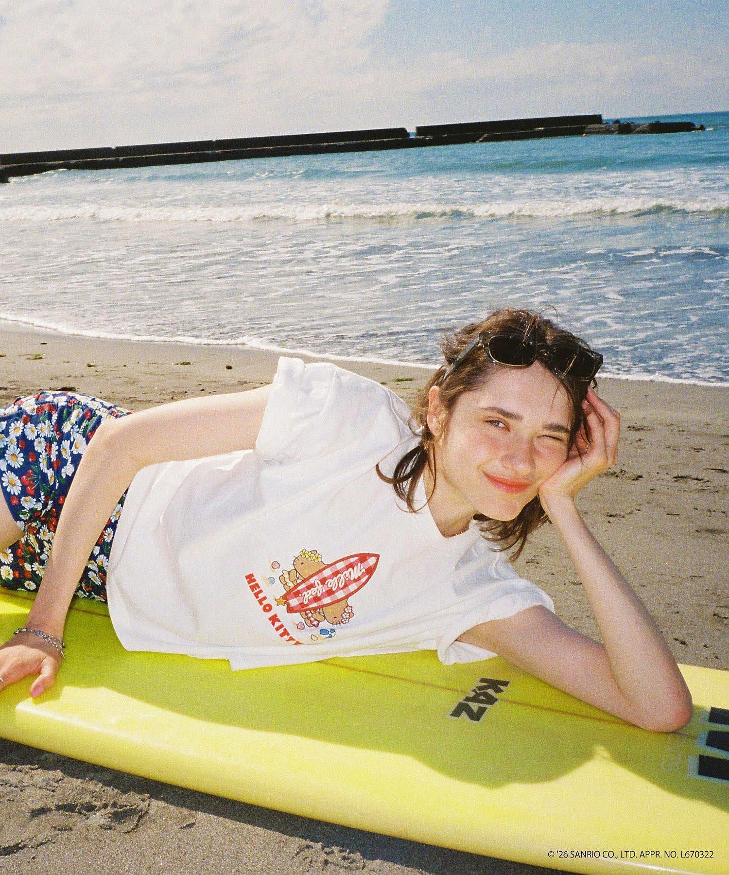 MILKFED. × HELLO KITTY SUN-KISSED SURF S/S TEE