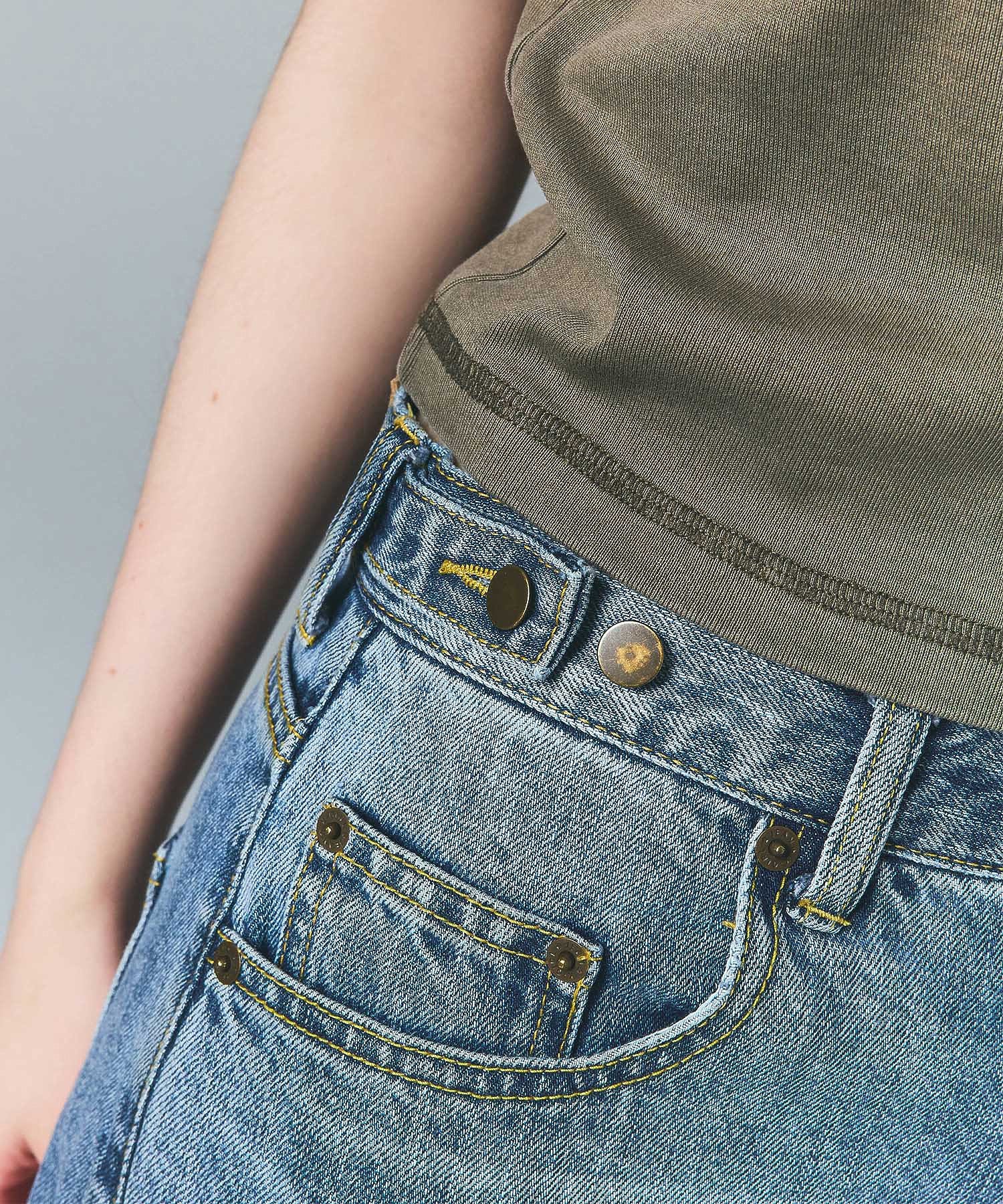 WAIST ADJUST DENIM PANTS