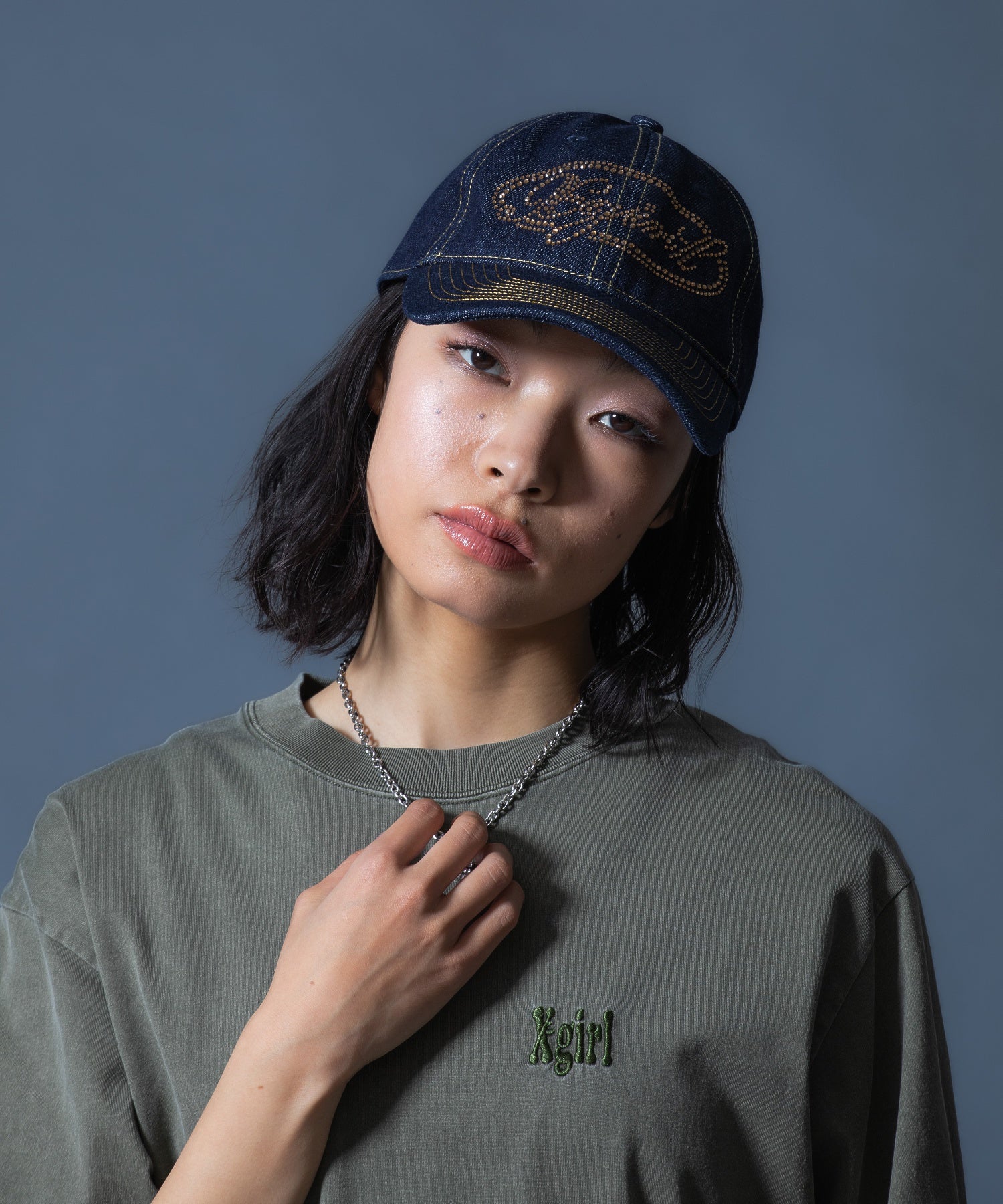 PIGMENT DYED HEART AND LOGO S/S TEE