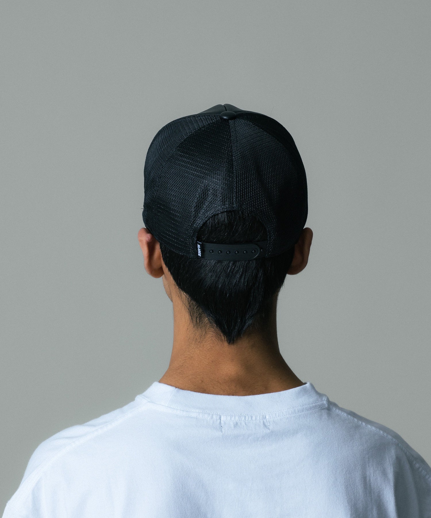 FAUX LEATHER MESH CAP