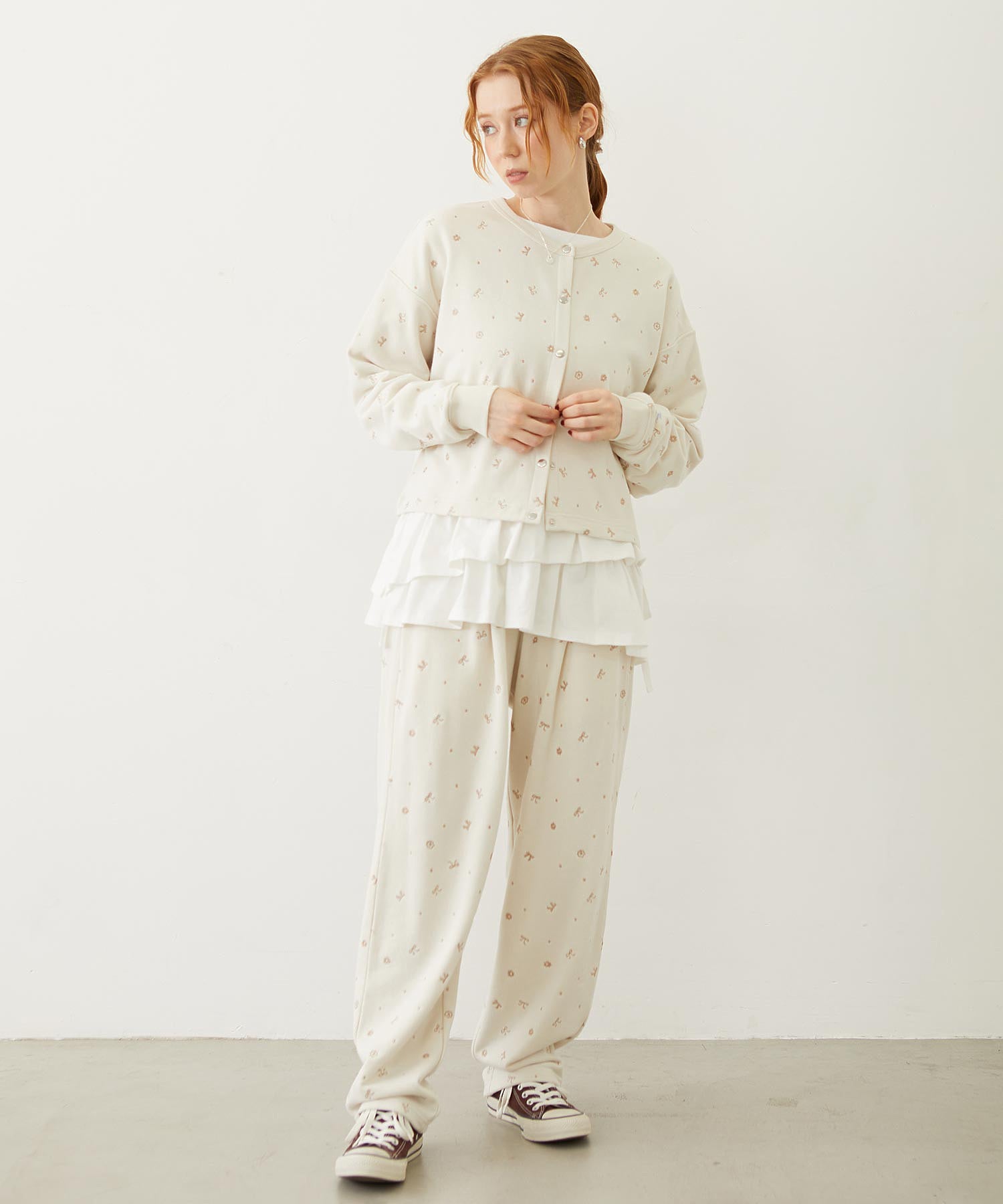 EMBROIDERY SWEAT JACKET