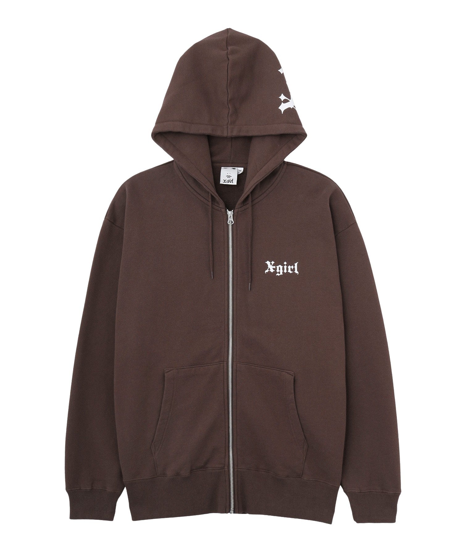 OLD ENGLISH LOGO ZIP UP SWEAT HOODIE