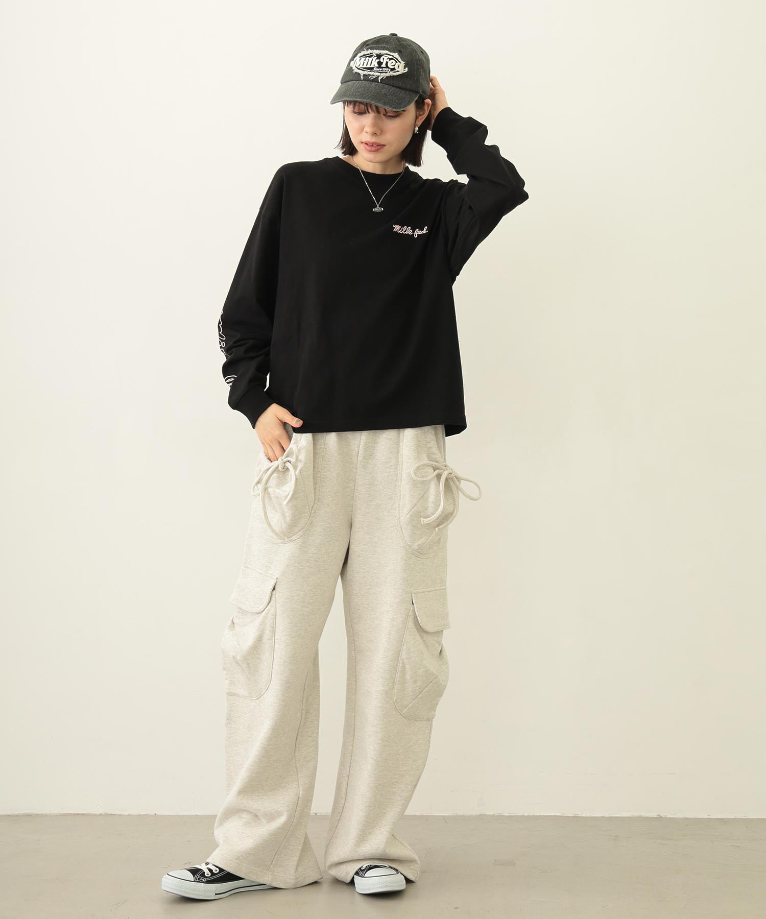 FRAYED LOGO PATCH CAP