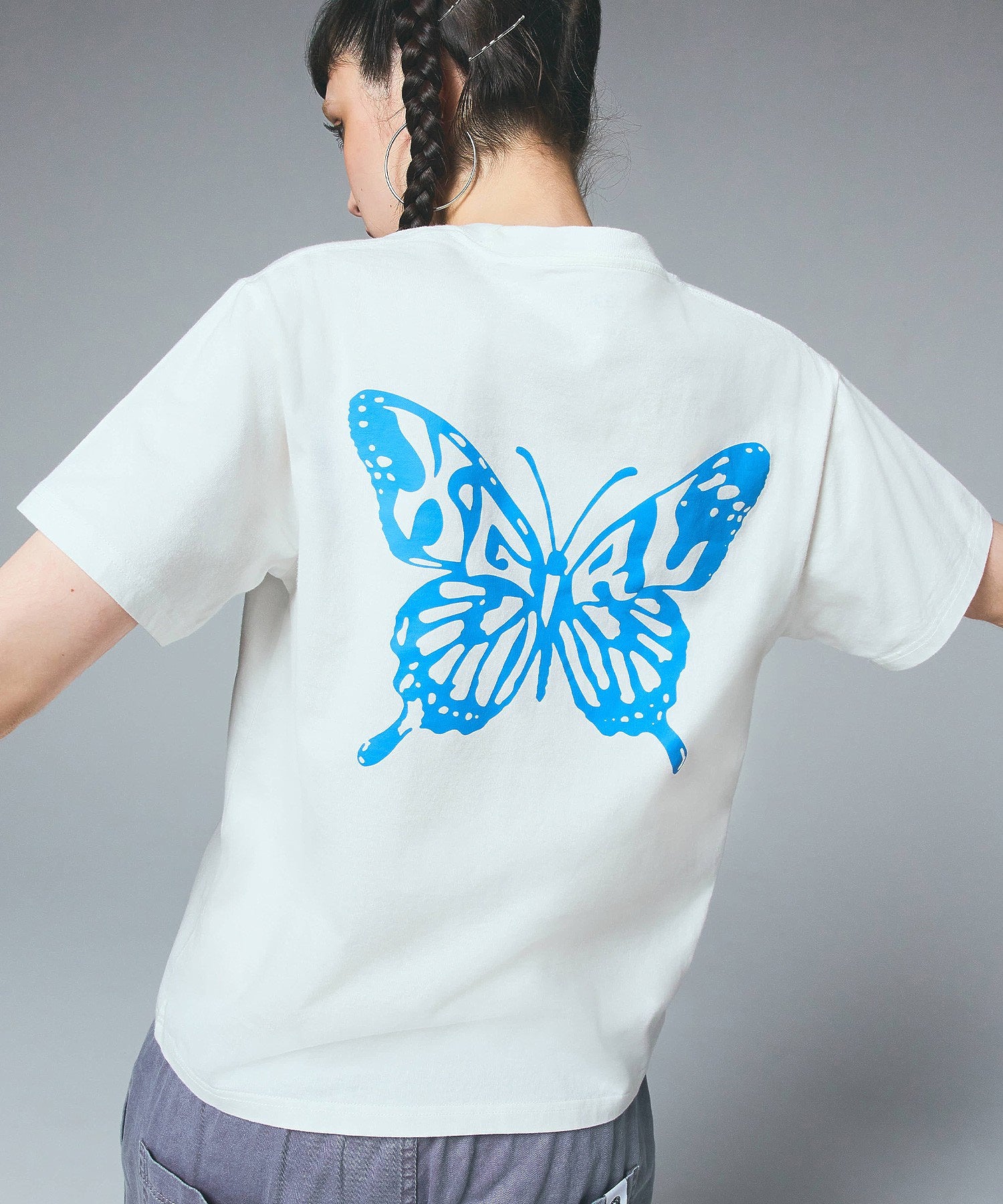 BUTTERFLY SILHOUETTE LOGO S/S TEE