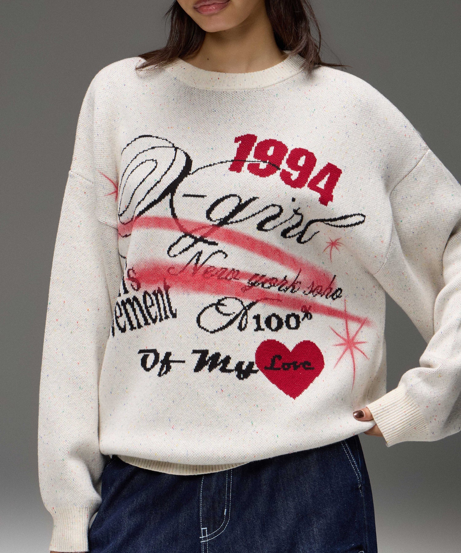 SKETCH JACQUARD KNIT TOP