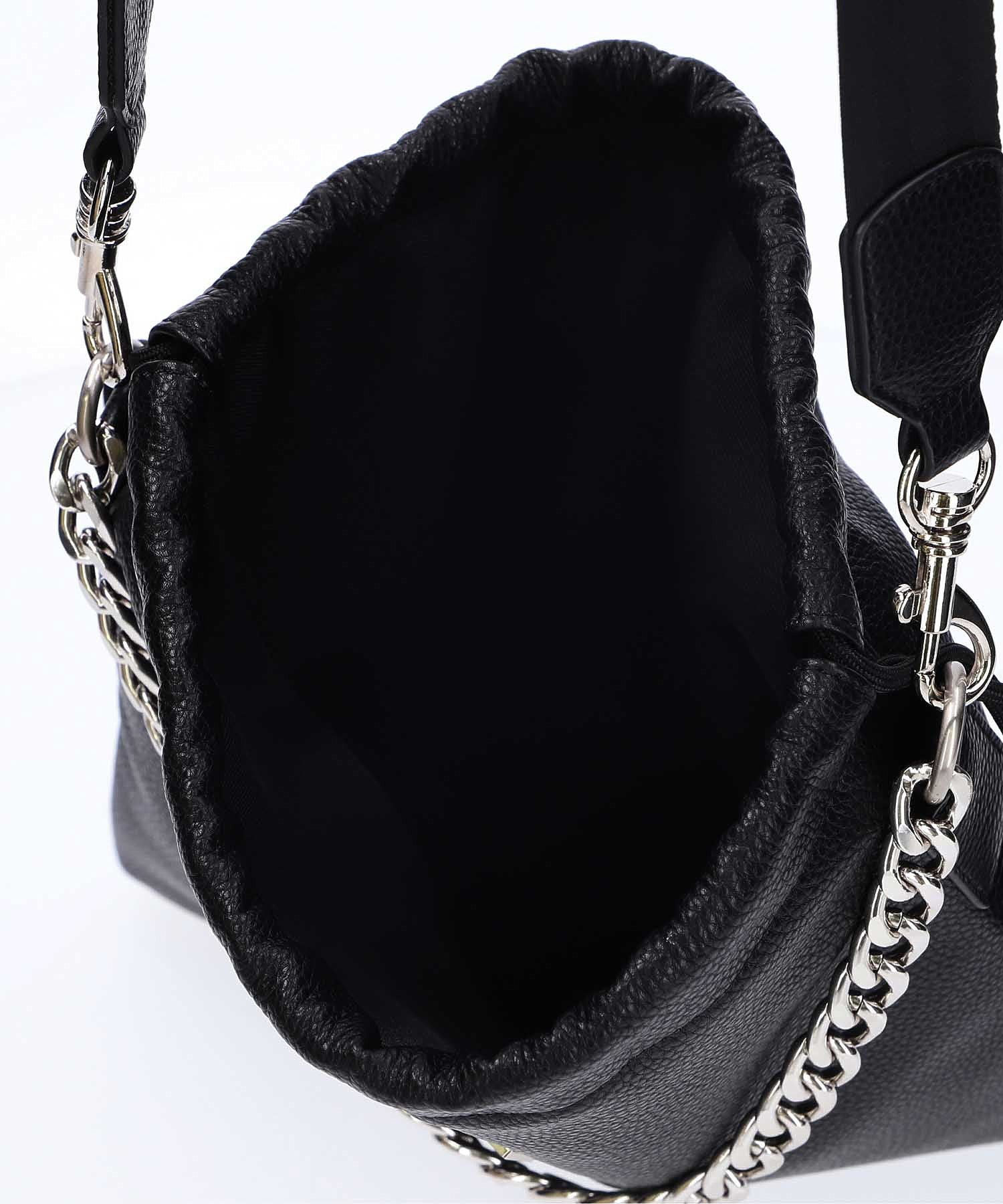 FAUX LEATHER DRAWSTRING BAG X-girl