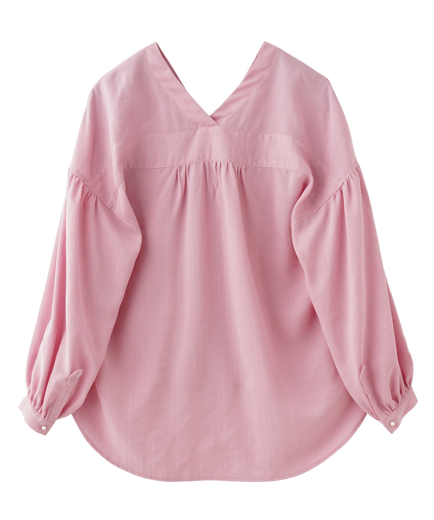 GENE HEAVENS/COTTON PEARL BUTTON V NECKＳHIRT