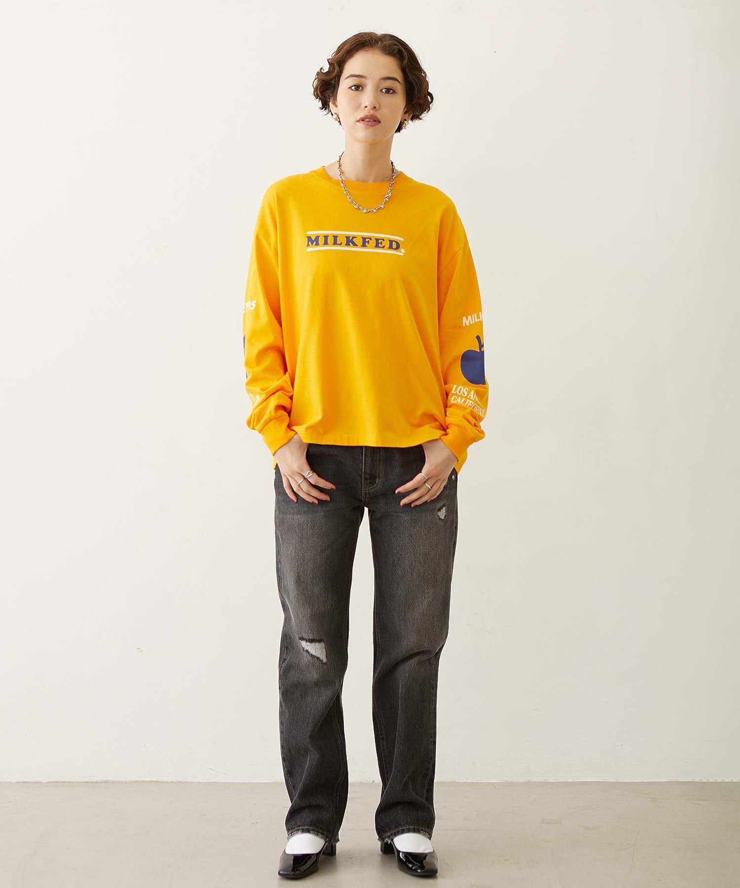 FRUIT SLEEVE PRINT L/S TEE