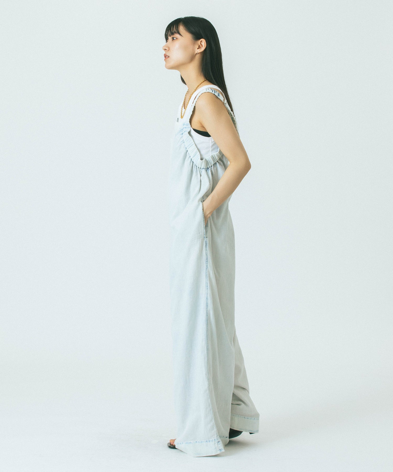 SHOULDER GATHERED COMBINAISON