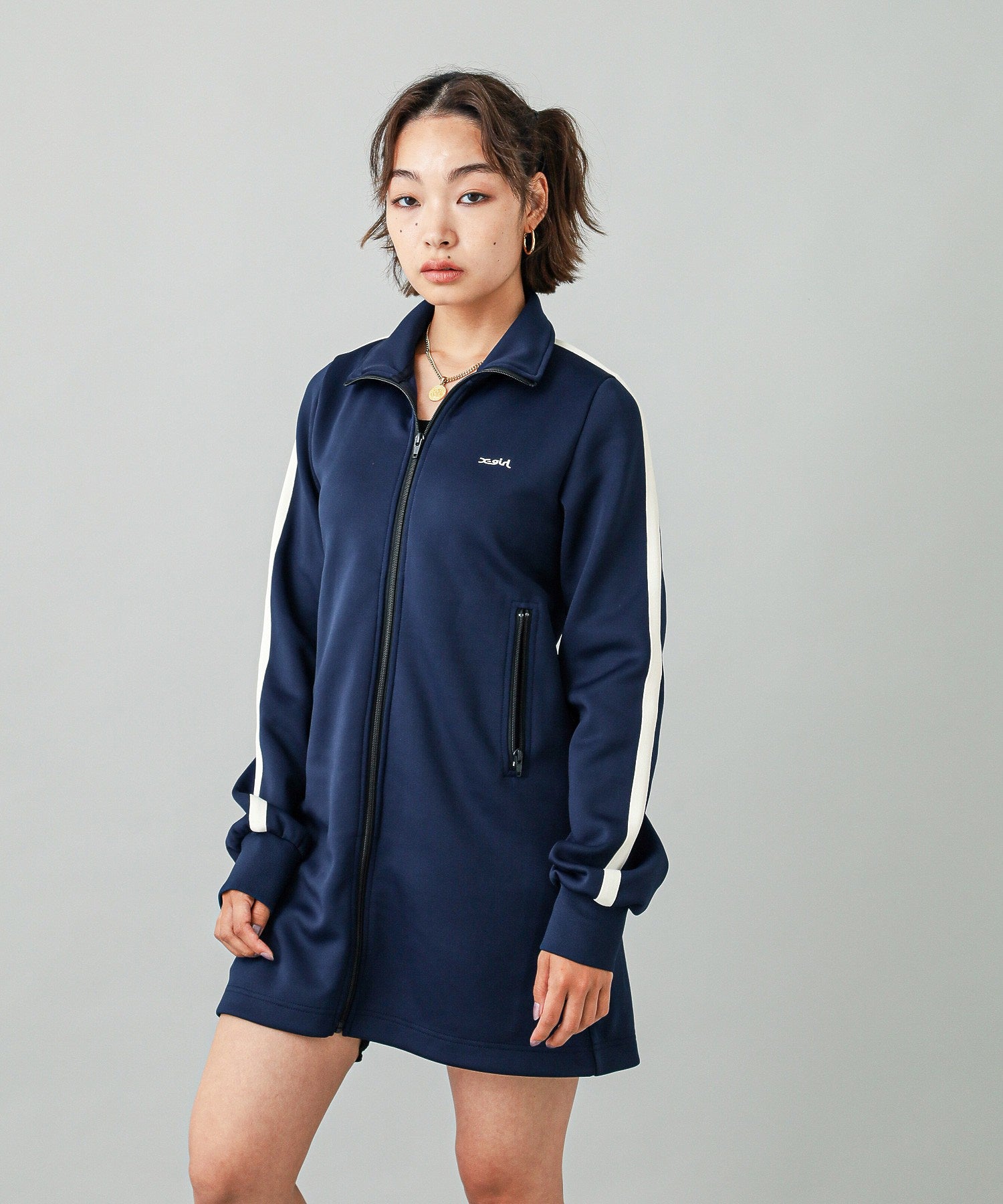 TRACK JERSEY DRESS