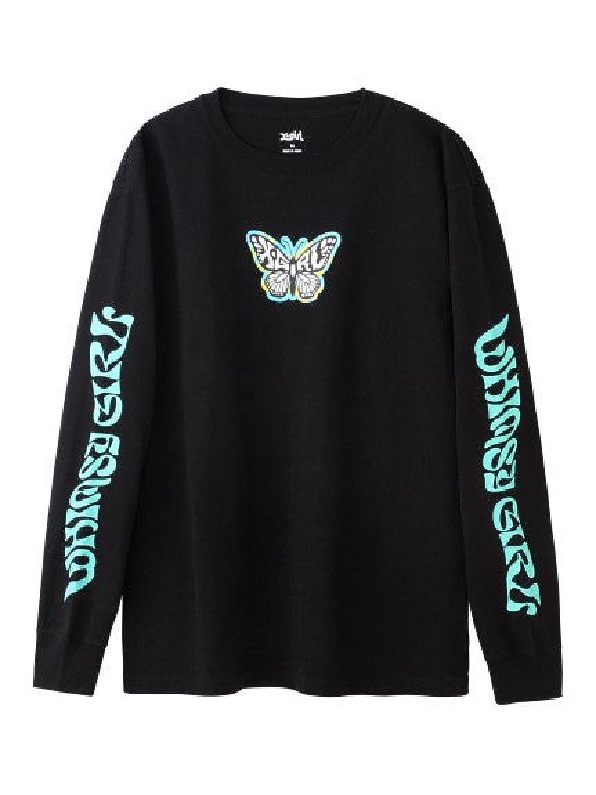 MARBLE BUTTERFLY L/S TEE X-girl