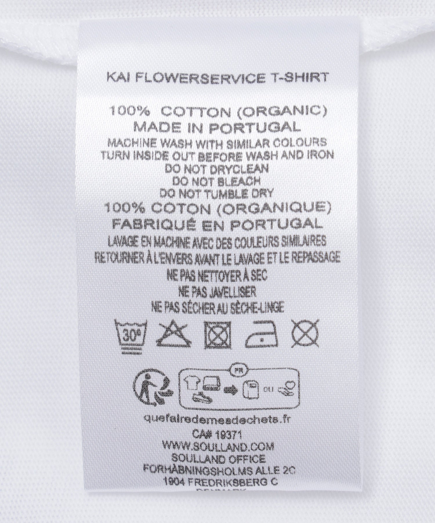 SOULLAND/ソウルランド/KAI flowerservice T-shirt 61006-1063