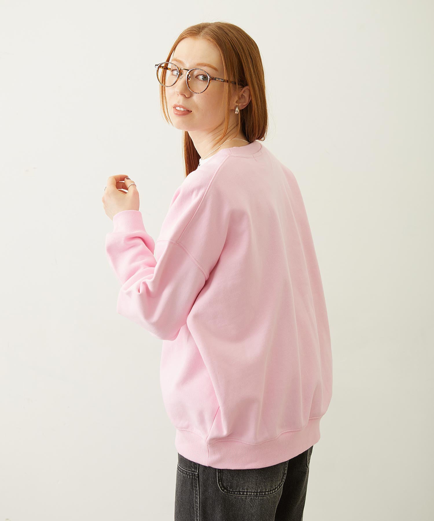 ICING LOGO SAGARA WIDE CREW SWEAT TOP