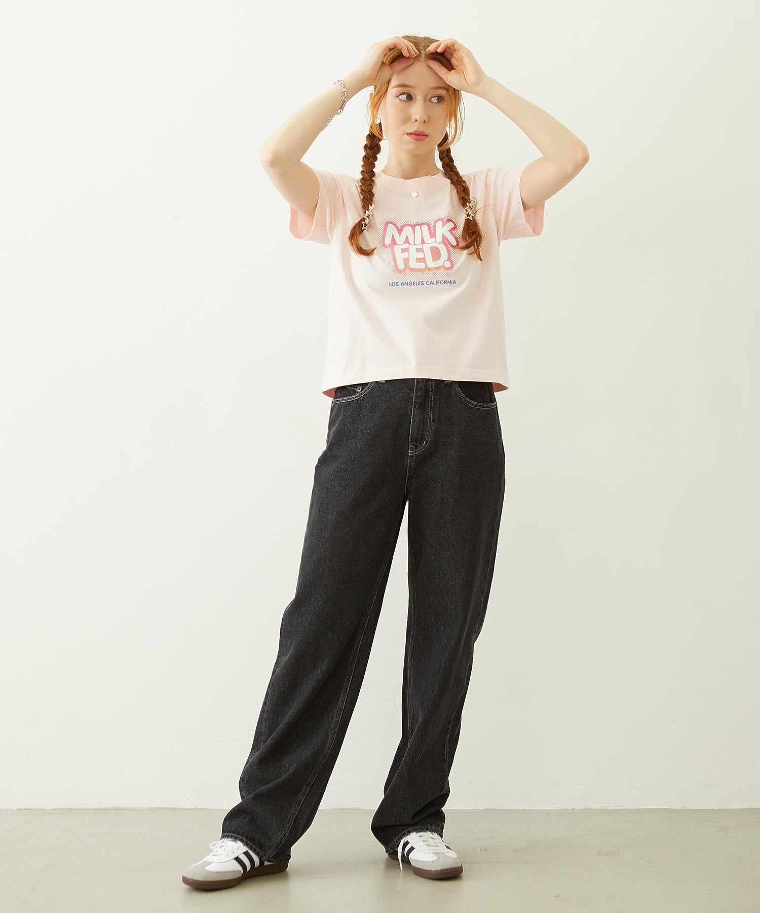 GLITTER HALFTONE LOGO COMPACT S/S TEE