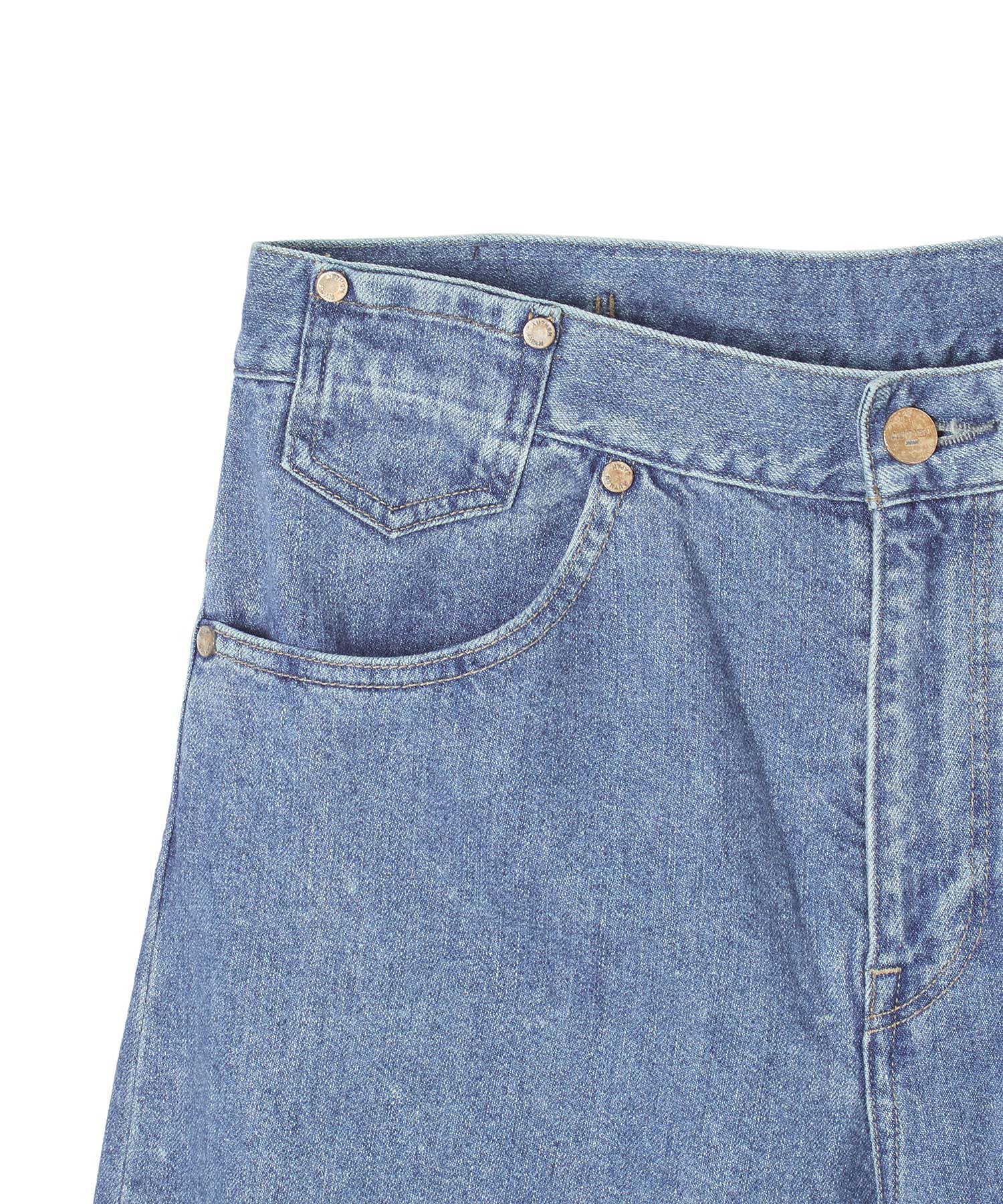 AUTHEN/SILKNIZED DENIM WIDE CROPPED PANT