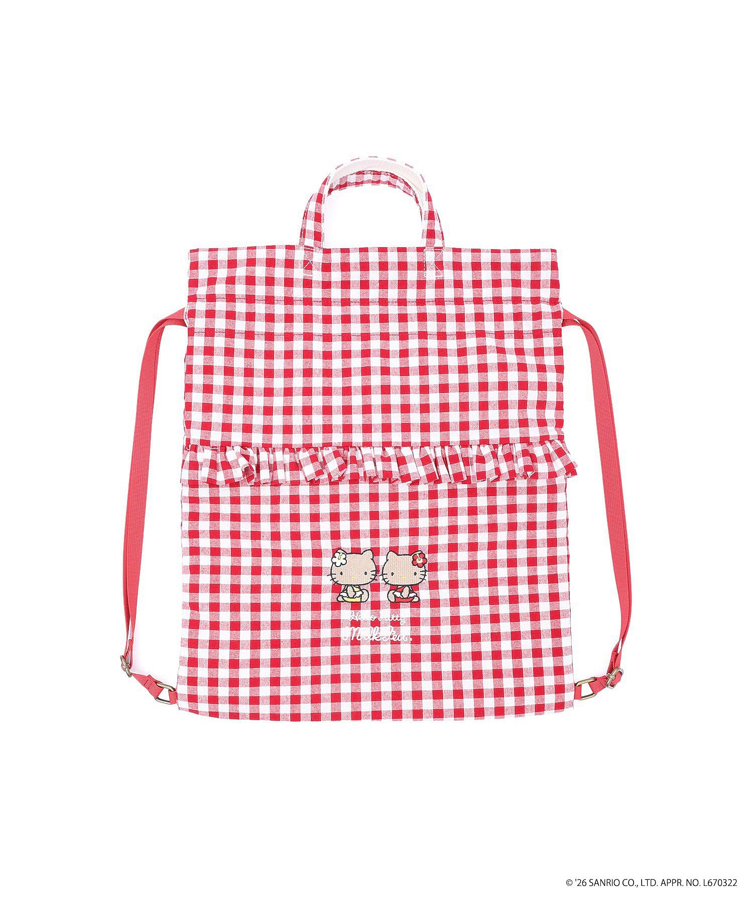 MILKFED. × HELLO KITTY SUN-KISSED F2F DRAWSTRING BAG