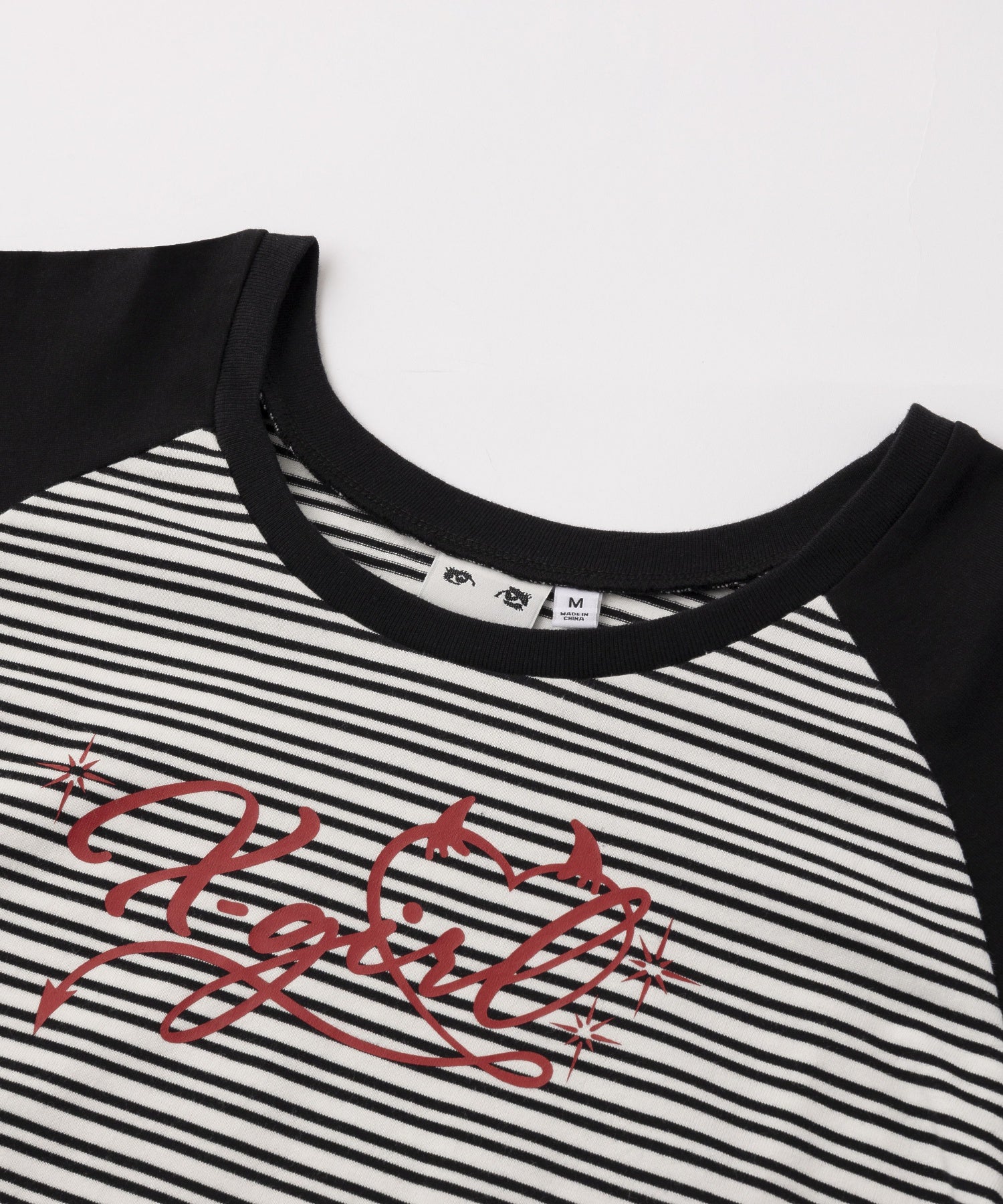 STRIPED RAGLAN BABY TEE