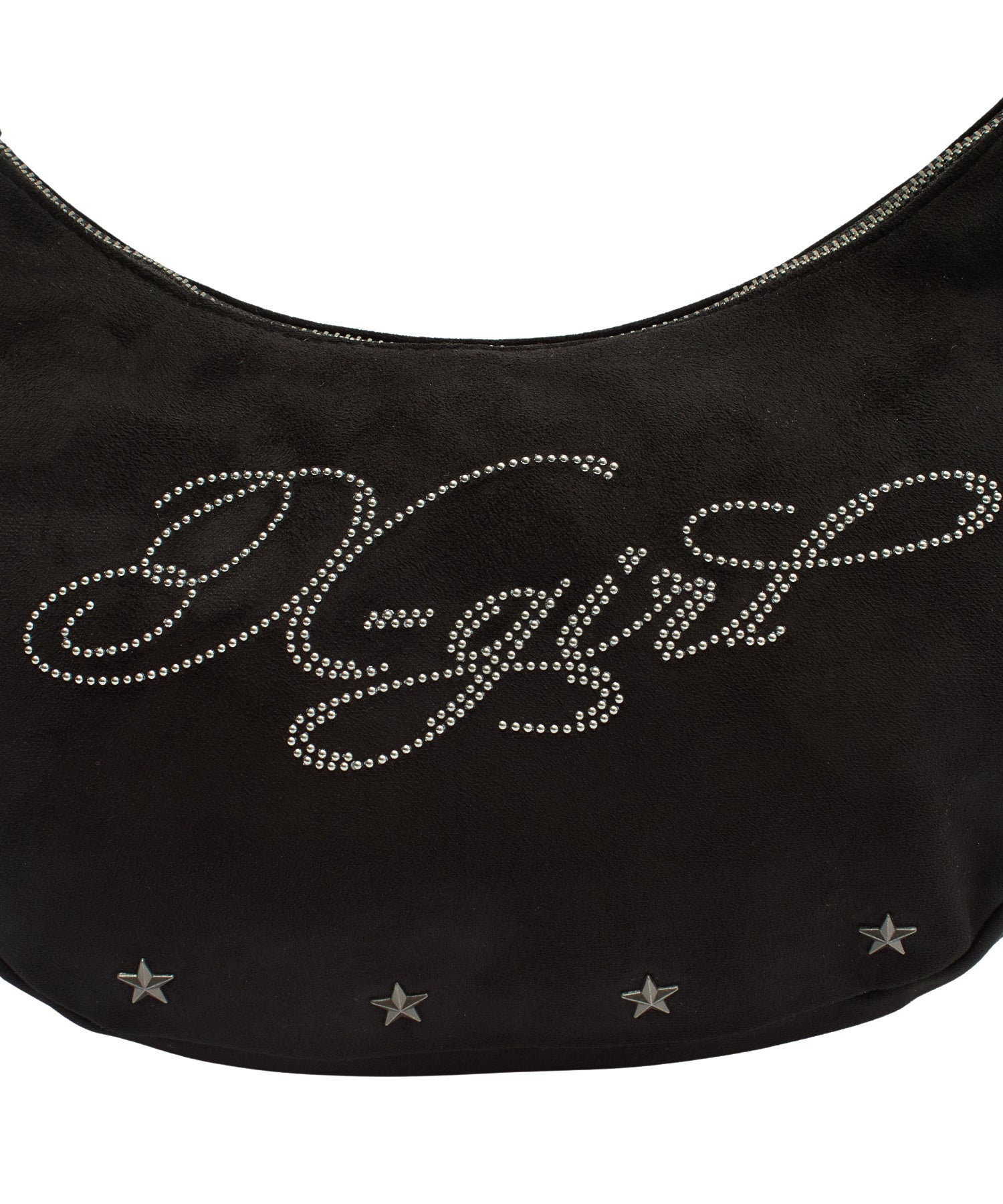 FAUX SUEDE SHOULDER BAG