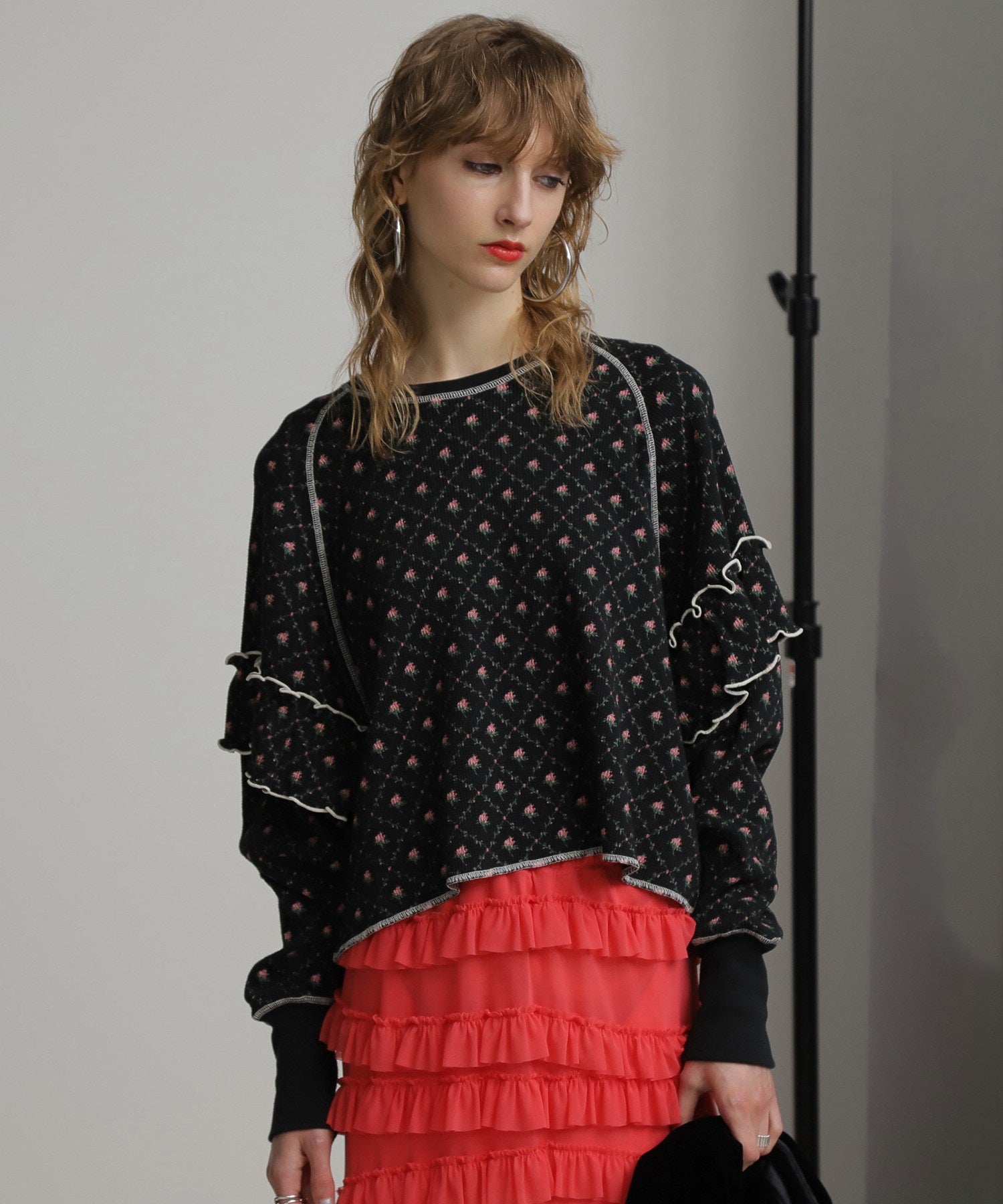 mag.by c/フラワーサーマルトップス